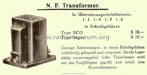 NF - Transformer SCO - Super; Suchestow & Co.; (ID = 822537) Radio part