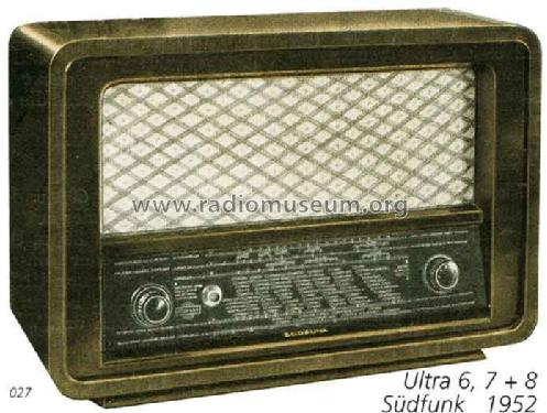 Ultra 8 W; Südfunk-Apparatebau, (ID = 711648) Radio