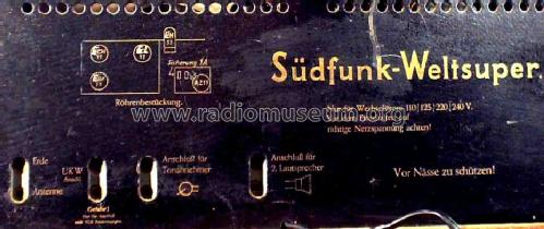 Weltsuper ; Südfunk-Apparatebau, (ID = 170038) Radio