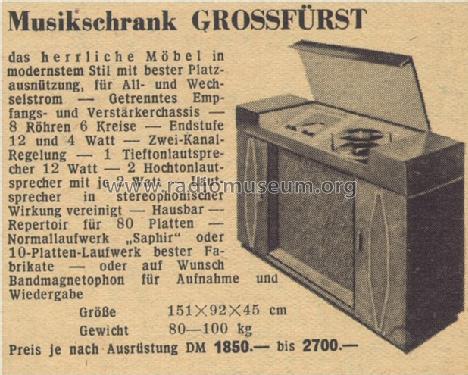 Grossfürst GW; Südverstärker GmbH (ID = 148350) Radio