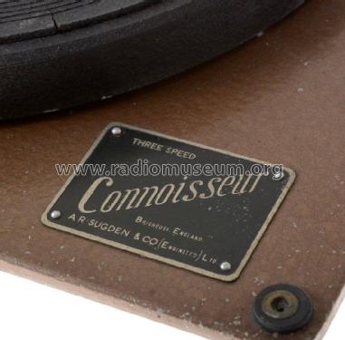 Connoisseur Three Speed; Sugden & Co. Ltd., A (ID = 2830597) Ton-Bild