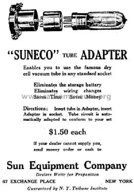 Suneco Tube Adapter ; Sun Equipment (ID = 1447493) Radio part