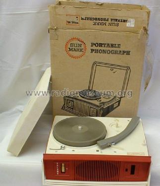 Portable Phonograph ; Sun Mark - American (ID = 1735028) Sonido-V