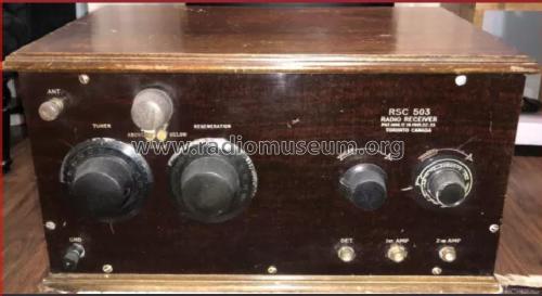 Radio Receiver RSC 503; Unknown - CUSTOM (ID = 2689327) Radio