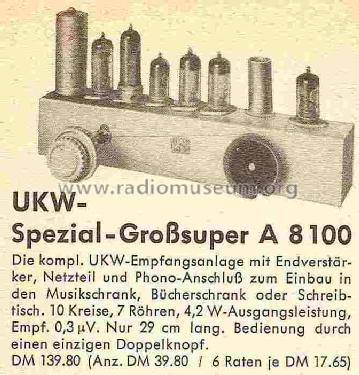 Einbausuperhet A-8100; Super-Radio Drewek & (ID = 835563) Radio