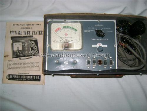 CRT Tube Tester 83; Superior Instruments (ID = 1447477) Equipment