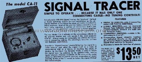 Signal Tracer CA-11; Superior Instruments (ID = 982316) Equipment