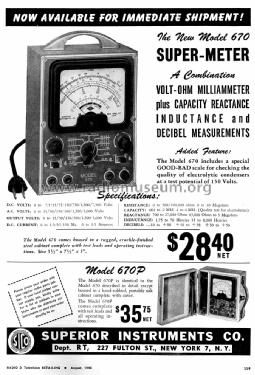 Super-Meter 670; Superior Instruments (ID = 1140945) Equipment