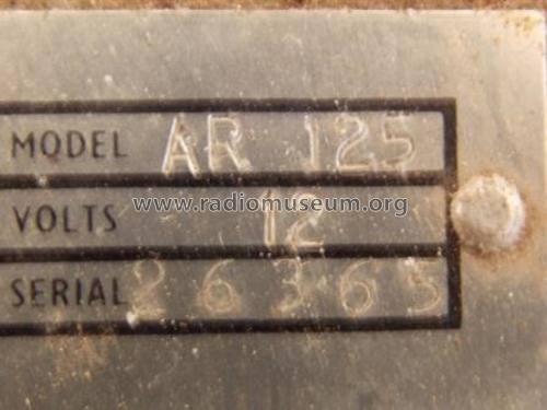 AR125; Supersonic Chassay (ID = 1613539) Car Radio