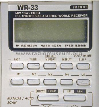 PLL Synthesized Stereo World Receiver WR-33; SuperTech (ID = 1500058) Radio