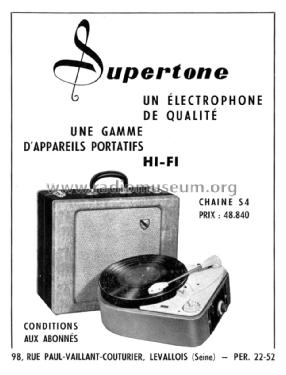 Chaîne Acoustique Portable S4 Ch= T64; Supertone, Waltham (ID = 1940901) R-Player