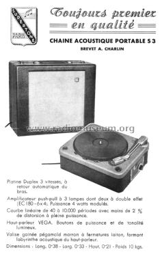 Chaîne Acoustique Portable S3; Supertone, Waltham (ID = 2517802) R-Player