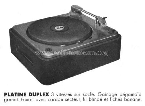 Platine Duplex 55 sur socle; Supertone, Waltham (ID = 1940966) R-Player