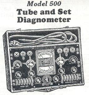 Tube and Set Diagnometer 500; Supreme Instruments (ID = 206368) Equipment