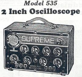 Linear Sweep 2 Inch Oscilloscope 535; Supreme Instruments (ID = 206363) Equipment