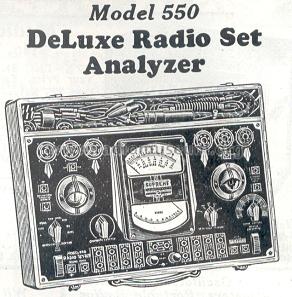 Deluxe Radio Set Analizer 550; Supreme Instruments (ID = 206360) Ausrüstung
