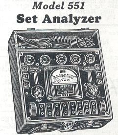Set Analyzer 551; Supreme Instruments (ID = 206359) Equipment