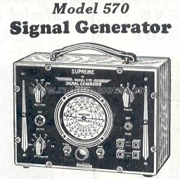 Signal Generator 570; Supreme Instruments (ID = 206357) Equipment