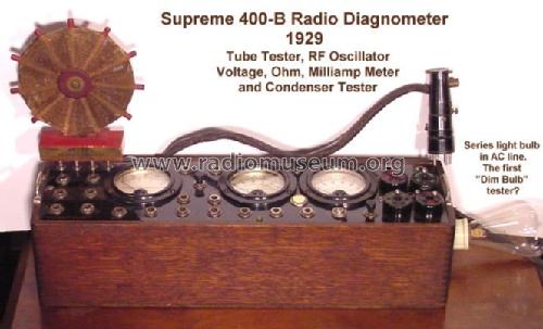 Radio Diagnometer 400-B; Supreme Instruments (ID = 431940) Equipment