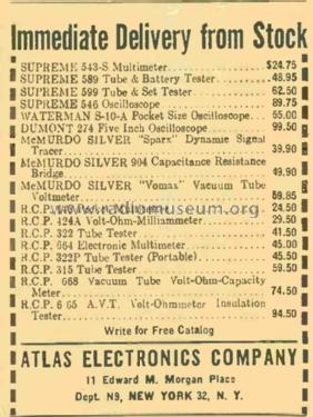 Multi-Meter 543; Supreme Instruments (ID = 3059277) Equipment