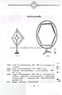 Keret Antenna / Frame Antenna 600-2000 m; Süss Nándor (ID = 1598698) Antena