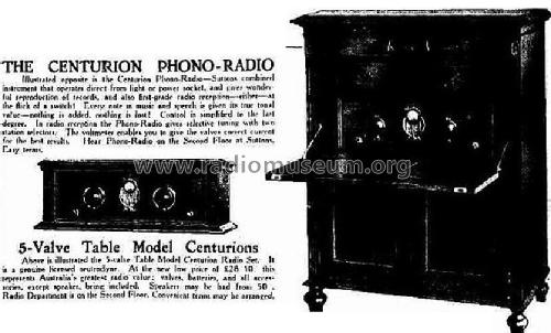 Centurion Phono-Radio ; Centurion Brand, (ID = 1848956) Radio