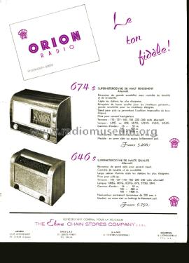 674s; Svenska Orion; (ID = 2761910) Radio