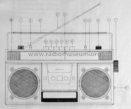 2-Band Stereo-Radio-Cassette-Recorder 3737C; Swing Interlectronic (ID = 1220454) Radio