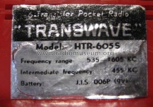 Six Transistor Pocket Radio HTR-605S; Transwave, (ID = 955994) Radio