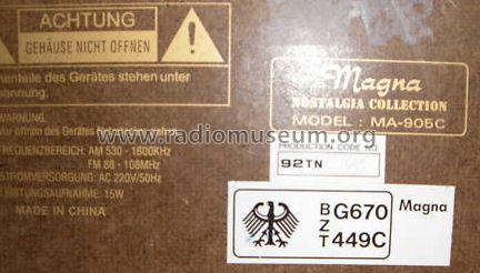 Magna MA-905C; Swing Interlectronic (ID = 835634) Radio