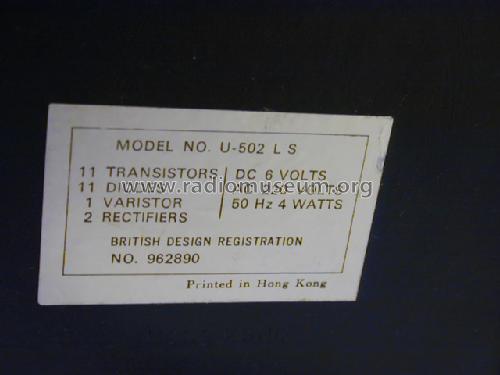 Melody U-502 L S; Swing Interlectronic (ID = 603421) Radio