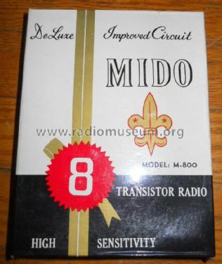 Mido Hi-Fi Deluxe 8 Transistor M-800; Swing Interlectronic (ID = 1728089) Radio