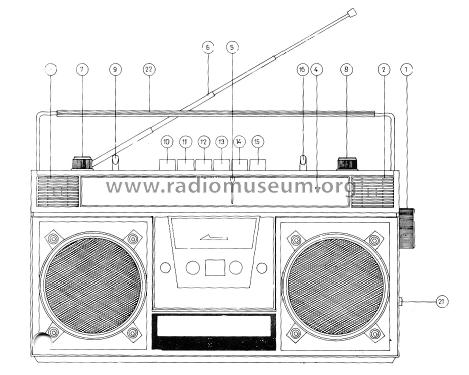 Radio-Cassette-Recorder 3737; Swing Interlectronic (ID = 1190311) Radio