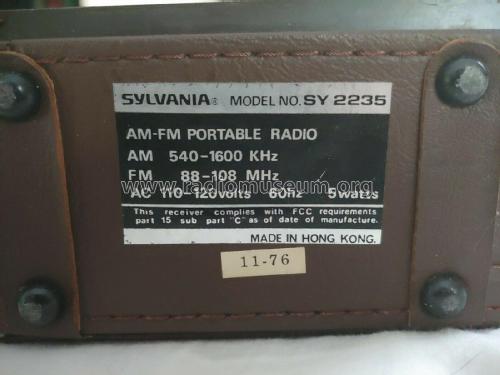 Battery Electric SY 2235; Sylvania Hygrade, (ID = 2439816) Radio