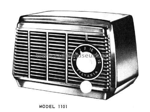 1101 Ch= 1-601-8; Sylvania Electric (ID = 2301827) Radio