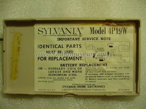 4P19W Ch= 682-2; Sylvania Hygrade, (ID = 581961) Radio