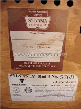 576B; Sylvania Hygrade, (ID = 1482295) Television