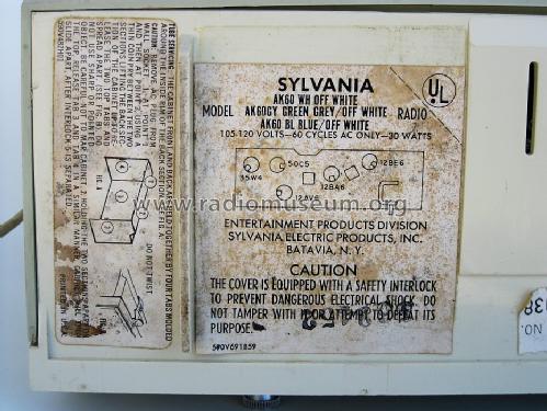 AK60GY Ch= U50-3; Sylvania Hygrade, (ID = 1429753) Radio