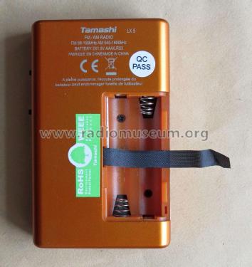 FM/AM 2 Band Radio LX 5; Tamashi; Hong Kong (ID = 2110107) Radio