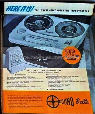 Sound Belle A21/333; Tape Recorders (ID = 2646324) Sonido-V