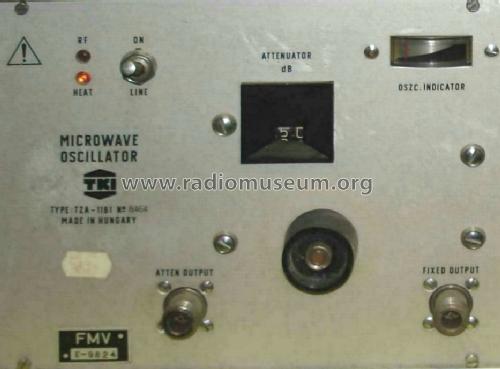 Microwave Oscillator TZA-1161; Távközlési Kutató (ID = 1453628) Equipment