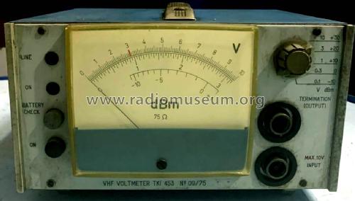 VHF Voltmeter TKI 453; Távközlési Kutató (ID = 2594686) Equipment