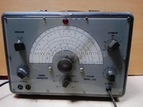 AF/RF Signal Generator 67A; Taylor Electrical (ID = 2269102) Ausrüstung