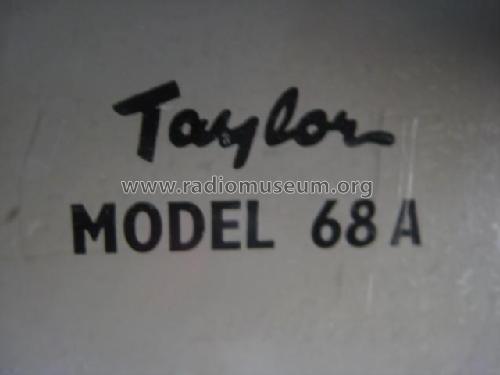 AF/RF Signal Generator 68A; Taylor Electrical (ID = 2707877) Equipment