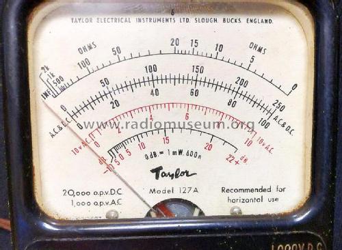 Pocket Multimeter 127A; Taylor Electrical (ID = 3040460) Equipment