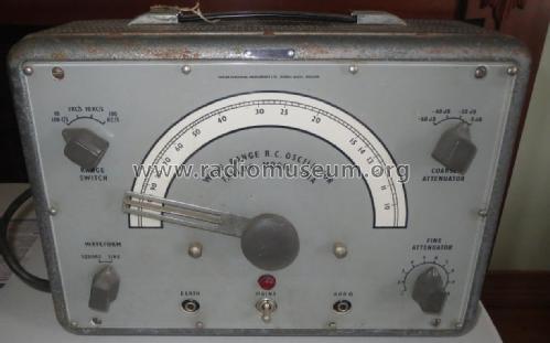 Wide Range R.C. Audio Oscillator 191A; Taylor Electrical (ID = 2405564) Equipment