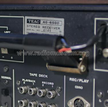 Stereo Receiver AG-6500; TEAC; Tokyo (ID = 3118041) Radio