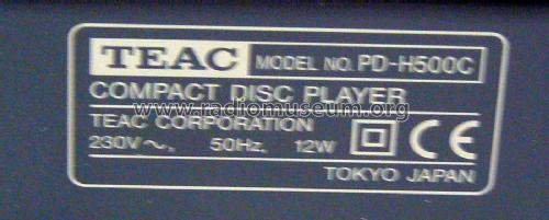 Compact Disc Player PD-H500C; TEAC; Tokyo (ID = 1953841) Ton-Bild