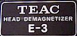 Head Demagnetizer E-3; TEAC; Tokyo (ID = 570424) Equipment