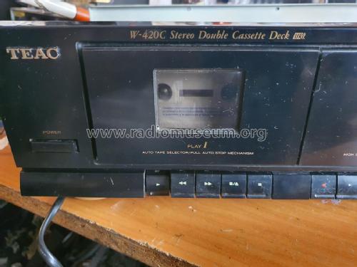 Stereo Double Cassette Deck W-420C; TEAC; Tokyo (ID = 2929061) R-Player